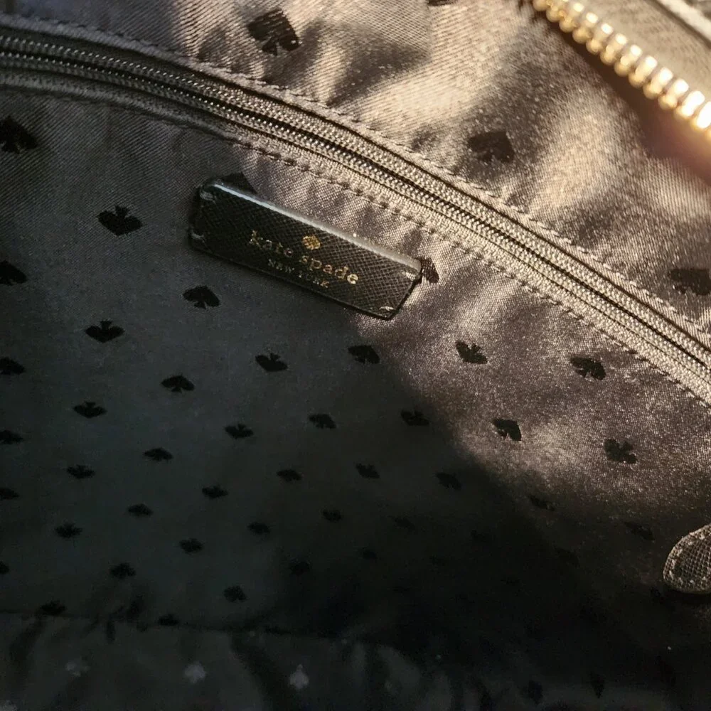 Euc Kate Spade Black Glitter Tinsel Shoulder Bag Purse